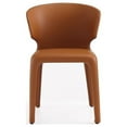 thumbnail image 3 of Manhattan Comfort Conrad 17.3" Faux Leather Dining Chair in Brown (Set of 2), 3 of 7
