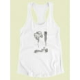 thumbnail image 3 of Protea On Linen I Racerback Tank Women -Vision Studio Designs, Female Large, 3 of 4
