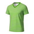 thumbnail image 3 of CONZONE Carnival Men's T-Shirts Short Sleeve T Shirts for Men Casual Crew Neck Striped Lightweight Tees Soft Cozy Athletic Tops, 3 of 8