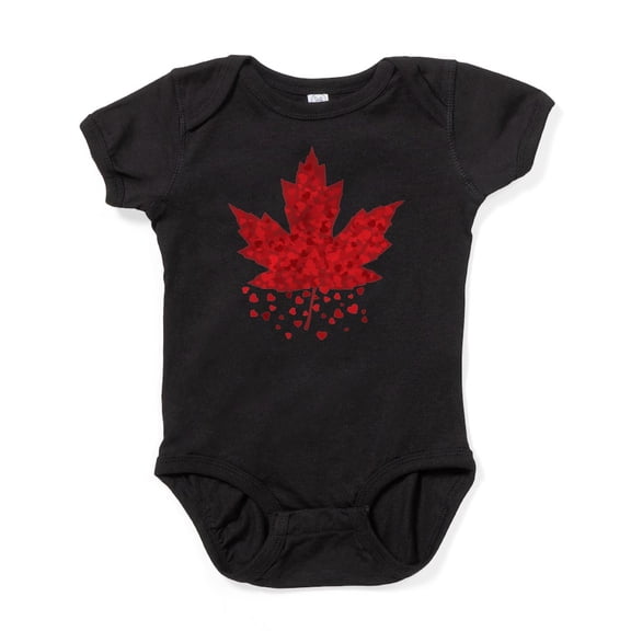 CafePress - Red Maple Leaf - Cute Infant Bodysuit Baby Romper - Size Newborn - 24 Months