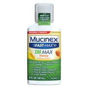 Maximum Strength Mucinex Fast-Max DM Max Honey & Berry Flavor Liquid - 6 fl oz