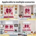 thumbnail image 5 of Light Pink Valentines Day Kitchen Curtains Window Panels, Love Hearts Romantic Farmhouse Insulated Window Treatment Curtain, Grommet Curtains for Bedroom/Living Room/Bathroom, 2 Piece 42"Wx63"L, 5 of 8