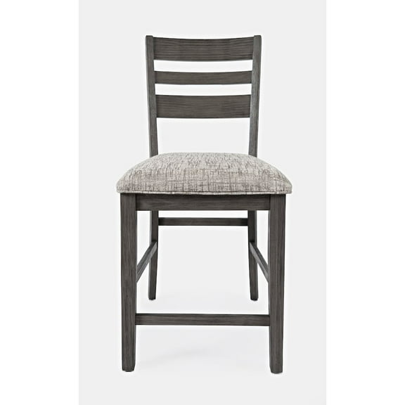 Jofran Altamonte Contemporary Ladderback Upholstered Counter Stool (Set of 2)