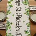 thumbnail image 5 of Table Runners 70 Inches Long Dress Scarves, St. Patrick's Day Farmhouse Coffee/Dining/Kitchen Table Decor, Holiday Table Runner, Green Truck Lucky Shamrocks Flags Retro 13x70 Inch, 5 of 9