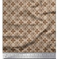 thumbnail image 1 of Soimoi polyester Crepe Fabric Filigree Damask Print Fabric by the Yard 42 Inch Wide, 1 of 3