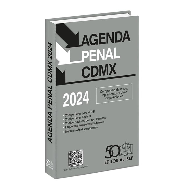Libro Agenda Penal De La Ciudad De Mexico 2024 Tapa Blanda, Autor Ediciones Fiscales Isef, Editorial Ediciones Fiscales Isef, Sa