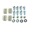 thumbnail image 2 of BuiltRight Industries Molle Cargo Panel Clamp Mounting Plate 201023 Stainless Steel; Set Of 4, 2 of 6