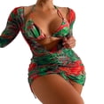 thumbnail image 1 of Traje de Baño Mujer Traje de Baño de Talla Grande Para Mujer, Conjunto de Bikini Sexy de Tres Piezas Para Playa, Piscina, Deportes Acuáticos Tropicales de Verano, 1 of 3