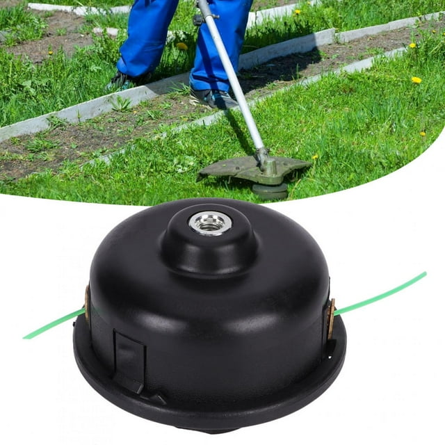 Tondeuse à Gazon Pièces de Tondeuse à Gazon Ligne Outil de Jardinage Tondeuse à Gazon Tête de Tondeuse Pièces de Tondeuse à Gazon Accessoires de Jardinage en Plastique Noir Robuste