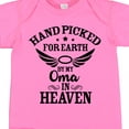 thumbnail image 4 of Inktastic Handpicked for Earth by My Oma in Heaven with Angel Wings Boys or Girls Baby Bodysuit, 4 of 5