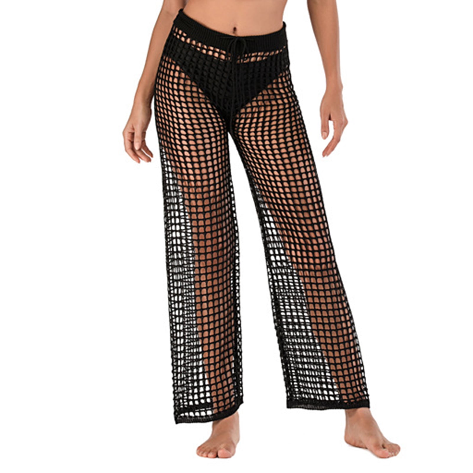 HEVIRGO Beach Pants Hollow Out 