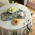thumbnail image 6 of Rectangle Tablecloth Linen Polyester Fabric Decorative Rectangle Floral Printed Pattern Geometry Design Table Cover for Kitchen Dining Tabletop 54" x 72", 6 of 6