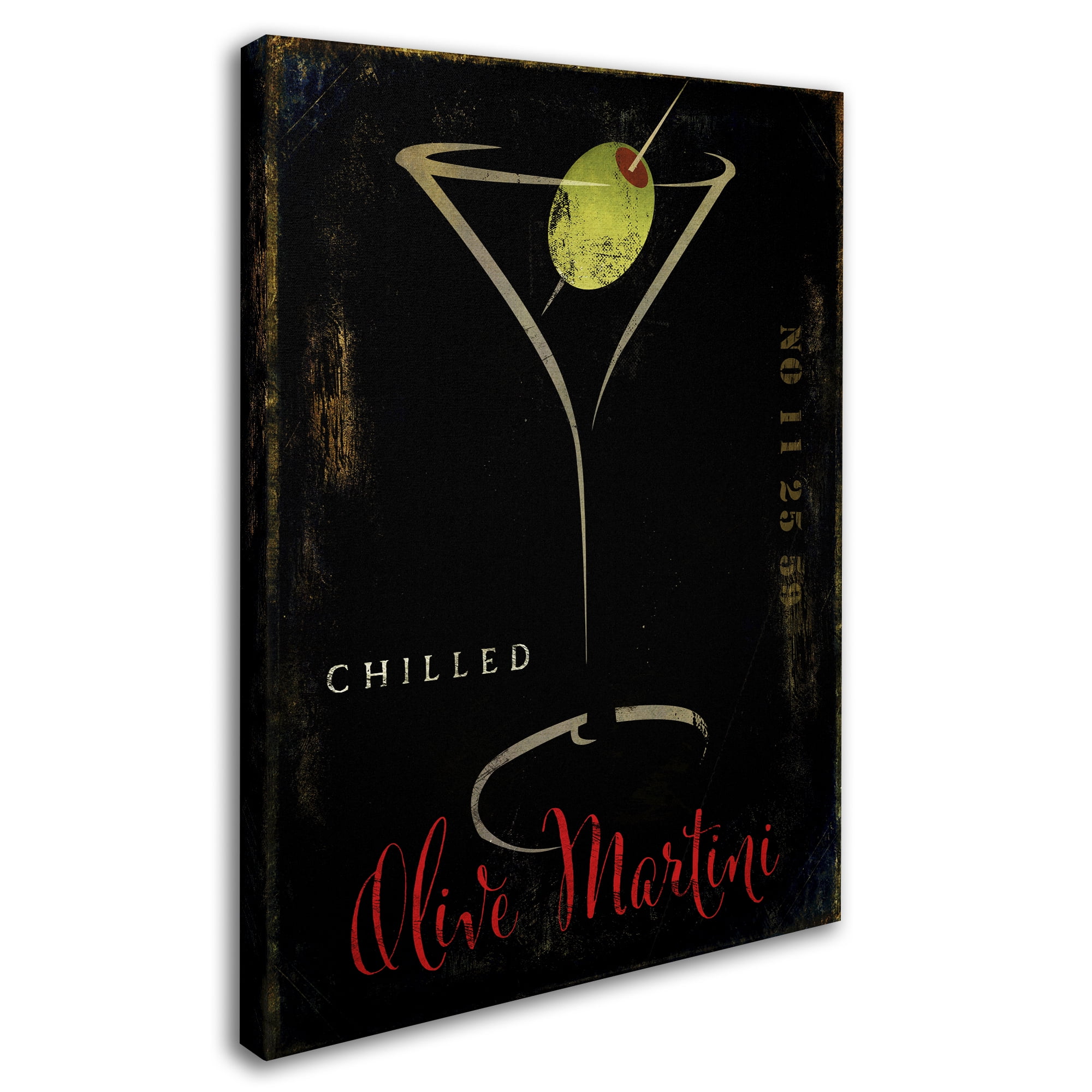 Trademark Fine Art "Olive Martini II" Canvas Art by Color Bakery