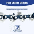 thumbnail image 4 of 14 In Chainsaw Chain Full-Chisel 3/8"Lp .050" 52Dl For Poulan 180 Craftsman 3445, 4 of 5