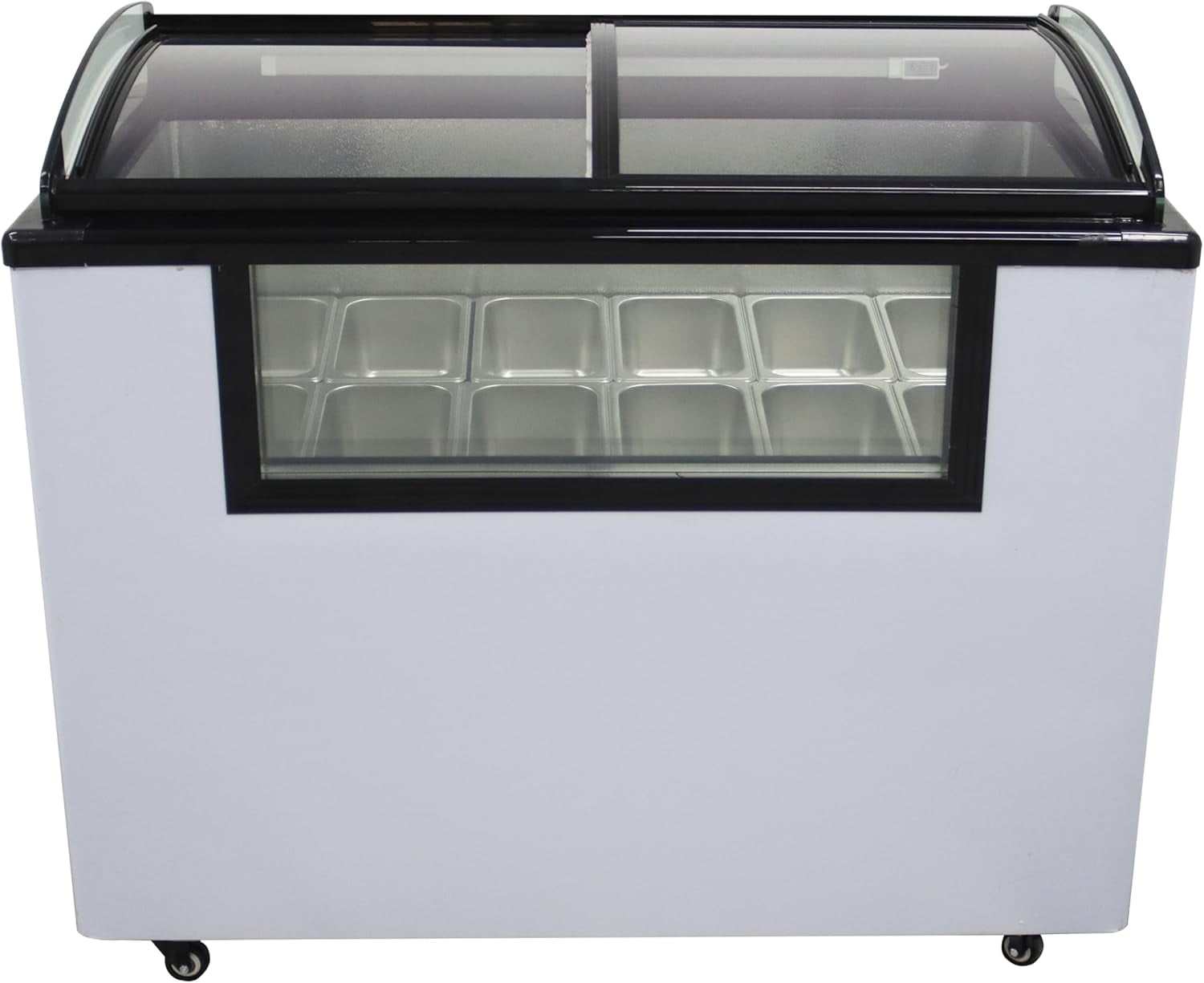 Commercial 12 Pan Freezer Ice Cream Chest Refrigerator Display Case Chamber Showcase Freezer 170L