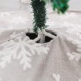 thumbnail image 3 of 90cm Party Decoration Gray Soft Fleece Snow Pattern Christmas Tree Skirt With The Same Christmas Stockings, 3 of 5
