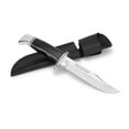 thumbnail image 3 of Buck 119 Special® Fixed Blade Hunting Knife, Hand-Sharpened Clip Blade, Aluminum Guard, Durable Handle, Leather Sheath - Best for Outdoorsmen, 3 of 4