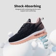 thumbnail image 3 of JOYFON Women Running Shoes Tennis Athletic Sneakers Air Cushioned Non Slip Lightweight Walking Shoes BackPink Size 5.5, 3 of 7