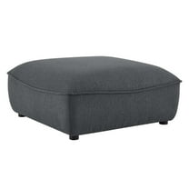 Modway Comprise Sectional Sofa Ottoman in Charcoal