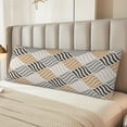 thumbnail image 2 of Honeii Geometric Print Long Body Pillowcase 20x54 in,Body Pillow Cover with Zipper,Large Body Pillowcase,Soft Bed Decorative, 2 of 7