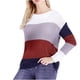 thumbnail image 5 of Suéteres para mujer Suéteres de otoño Cuello redondo Moda Manga larga Color a juego Tops sueltos Blusa de punto Odeerbi  ODB-5, 5 of 5