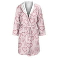 thumbnail image 4 of BILIKEYU Valentine's Day Women's Sleepwear Set Fleece Cozy Red Love, 4 of 5