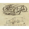 thumbnail image 2 of Inventions 14x12 Gold Ornate Wood Framed with Double Matting Museum Art Print Titled - Bishops Improved Cotton and Corn Stump Puller, 2 of 4