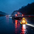 thumbnail image 3 of ZZHZGZ Canada Sale Triple Function Solar Powered Emergency Warning Triangle Light Led Road Flare Hazard with Usb Rechargeable Battery Construction 4 Modes for Truck Van Suv, 3 of 5