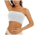 thumbnail image 4 of ZJXFGS Bandeau Bras for Women, Strapless Bras for Women Bandeau Bra, Strapless Bras for Women Wirefree Non-Slip Tube top, Push Up Strapless Bras for Women White S, 4 of 9