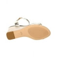 thumbnail image 4 of Stuart Weitzman Everly 75 Leather Wedge Sandal, 8.5, Gold, 4 of 5