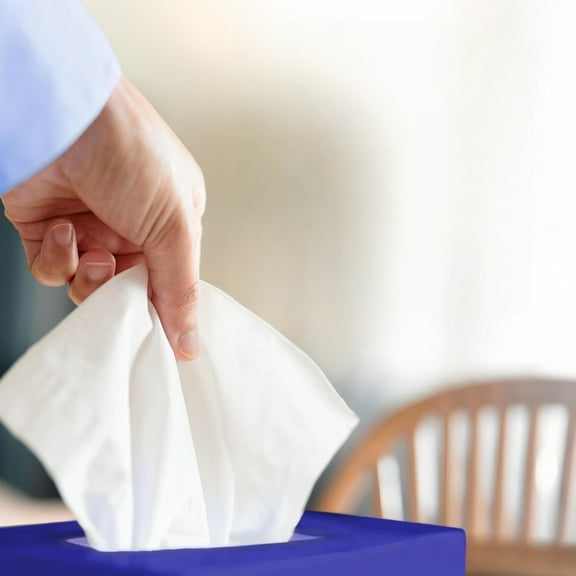 Facial Tissues, 8 On-The-Go Packs, 10 Tissues per Box, 3-Ply (80 Total)