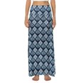 thumbnail image 1 of Gibobby faldas para niña Beach Boho Dress Long Beach Line Prints Maxi Holiday Summer A Vestido de mujer Falda midi(Azul, L), 1 of 5