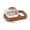 Brown-Square, variant on Pet Bird Feeding Bowl with Clip Bird Cage Water and Cup for Cockatiels Parakeets Macaws Lovebirds Small