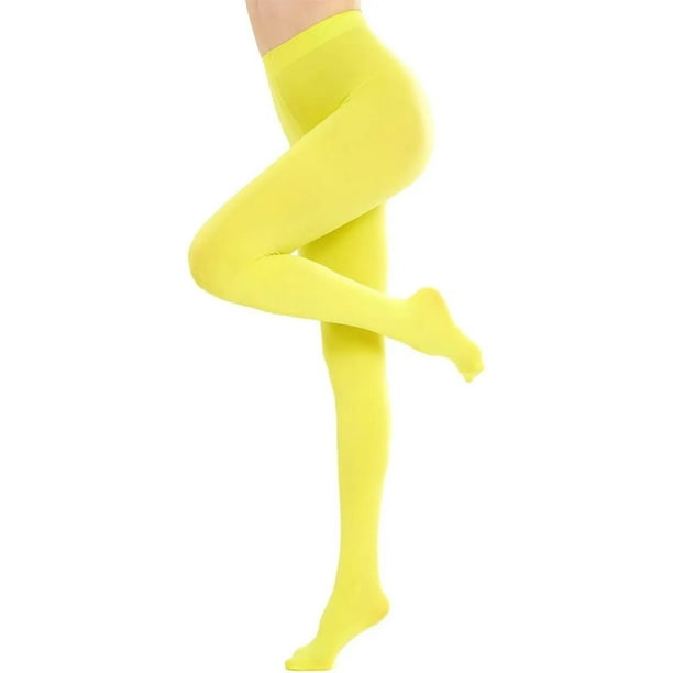 Malla Media Pantimedia Microfibra Para Dama Licra 3d Sexy 3 Piezas Verde Limón Unitalla