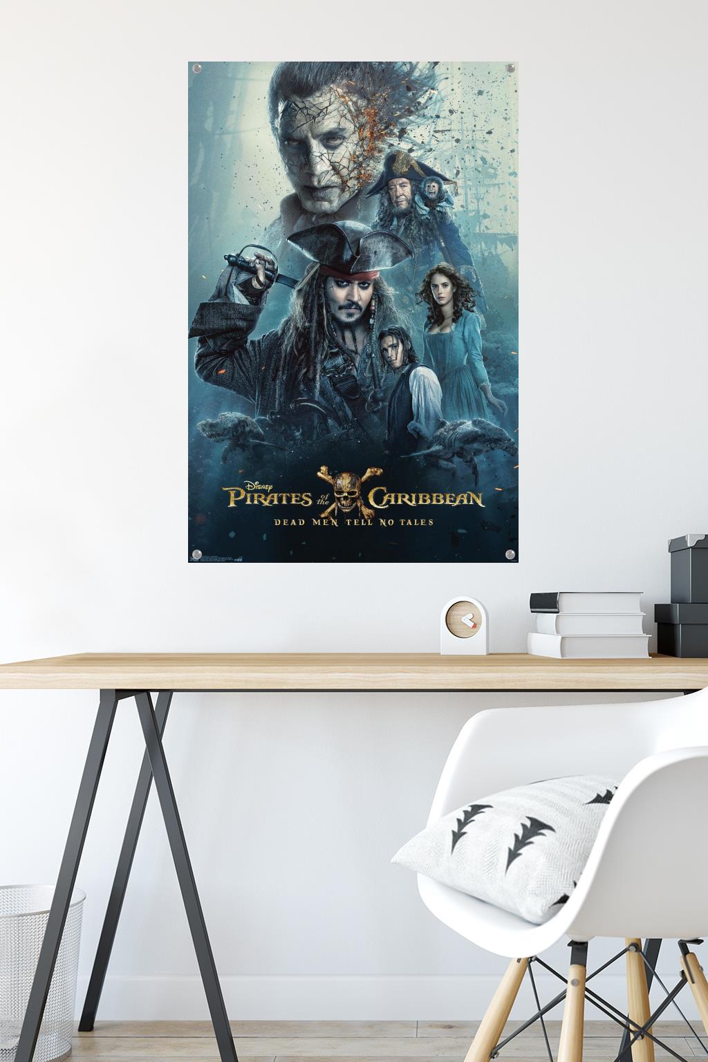 Disney Pirates of the Caribbean: Dead Men Tell No Tales - One Sheet Wall Poster with Push Pins, 22.375" x 34" - image 2 of 6
