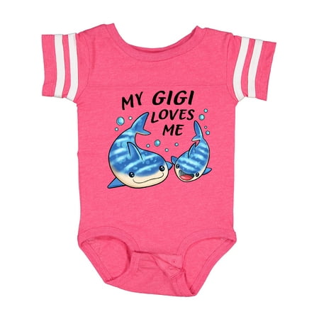 

Inktastic My Gigi Loves Me- Whale Shark Gift Baby Boy or Baby Girl Bodysuit