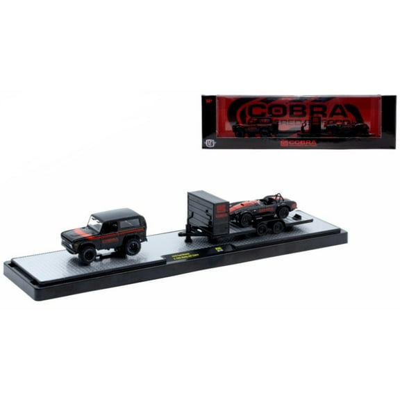 M2 Machines 1976 Ford Bronco & 1965 Shelby 427 Cobra Auto Hauler R90