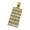 Yellow Gold, variant on .925 Silver Baguette CZ Bling Bling Dog Tag Pendant