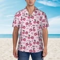 thumbnail image 2 of Gukieu Bike with Donut Wheels Print Men's Short-sleeved Shirts, Button-down Lapel Hawaiian Shirts, T-shirts, Beach Vacation Summer Casual Wear,3X-Large, 2 of 7