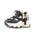 thumbnail image 3 of Tenis Para Dama Suela Chunky Moda Ligeros Color Negro 22-26 negro 24, 3 of 6