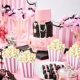 thumbnail image 4 of YuPan 48 Pcs Pastel Pink Popcorn Boxes Small Large Pink and White Striped Paper Popcorn Bags Candy Containers for Birthday Party Favor Supplies(4 x 3 Inches, Small), 4 of 7