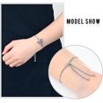 thumbnail image 4 of Crystal Butterfly Cremation Bracelet for Ashes for Women Stainless Steel Pendant Birthstone Crystal Cremation Bracelet for Women, 4 of 7