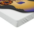 thumbnail image 2 of Ambesonne Tattoo Fitted Sheet, Colored Flower Skull, Twin XL Size, Multicolor, 2 of 3