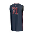thumbnail image 3 of Unisex GameDay Greats #71 Navy Liberty Flames Lightweight Collegiate Basketball Fashion Jersey, 3 of 4