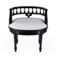 thumbnail image 3 of Butler Specialty Company Hathaway Upholstered 22.5"W Vanity Seat -Black Licorice, 3 of 8