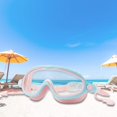 thumbnail image 1 of Gafas de natación para niños con tapones para los oídos, gafas de natación de silicona, gafas de montura grande, gafas impermeables de visión pa Rosado DYNWAVEMX Gafas de natación para niños, 1 of 8