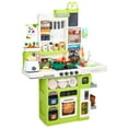 thumbnail image 5 of Dbuoem 101Pcs/Set Pretend Play Kitchen Set with Sound Stove,Lights,Music,Faucet,Sink,and Play Food,Toy Kitchen s (Green), 5 of 8