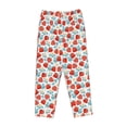 thumbnail image 4 of Xecao Strawberries Women's Straight Lounge Pajama Pants: The Epitome of Relaxed Sleepwear, 4 of 9