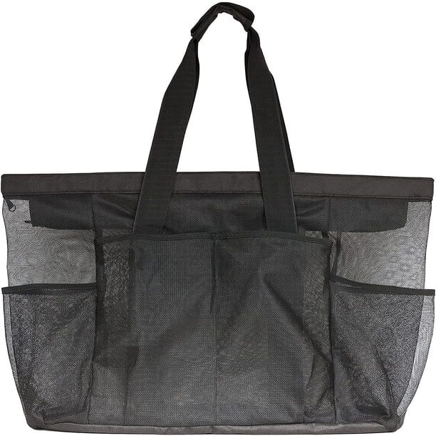 Extra Large Beach Bag, XL Mesh Tote with Zipper and Pockets  display picture 3