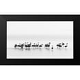 thumbnail image 2 of Gil Raga, Joan 14x10 Black Modern Framed Museum Art Print Titled - Flamingos, 2 of 5